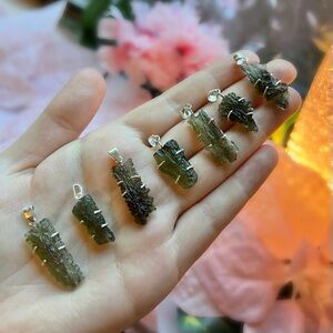 High quality Authentic Moldavite pendants- CHECK PAGE FOR EACH PIECE